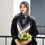روسری نخ سیا اسکارف نرم چهره - Image 5