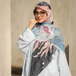 روسری نخ سیا اسکارف نرم چهره - Image 8