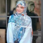 روسری نخ سیا اسکارف نرم چهره - Image 9