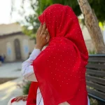 روسری نخ وال اسلپ نگین بارانی - Image 31