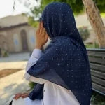 روسری نخ وال اسلپ نگین بارانی - Image 6