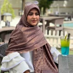 روسری ژاکارد لمه شاین شاینیکا طرح Burberry - Image 4