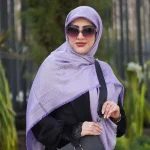 روسری ژاکارد لمه شاین شاینیکا طرح Burberry - Image 7