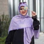 روسری ژاکارد لمه شاین شاینیکا طرح Dior - Image 13