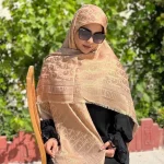 روسری ژاکارد لمه شاین شاینیکا طرح Dior - Image 16