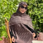 روسری ژاکارد لمه شاین شاینیکا طرح Dior - Image 6