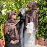 روسری ژاکارد لمه شاین شاینیکا طرح Dior - Image 7