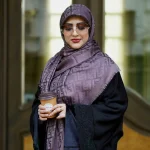 روسری ژاکارد لمه شاین شاینیکا طرح Fendi - Image 15