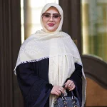 روسری ژاکارد لمه شاین شاینیکا طرح Fendi - Image 19