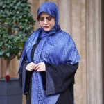 روسری ژاکارد لمه شاین شاینیکا طرح Fendi - Image 4