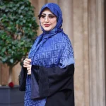 روسری ژاکارد لمه شاین شاینیکا طرح Fendi - Image 5