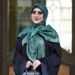 روسری ژاکارد لمه شاین شاینیکا طرح Fendi - Image 8