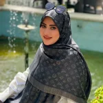 روسری ژاکارد لمه شاین شاینیکا طرح Louis Vuitton - Image 2