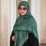 روسری ژاکارد لمه شاین شاینیکا گل - Image 15