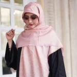 روسری ژاکارد لمه شاین شاینیکا گل - Image 18