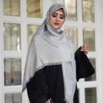 روسری ژاکارد لمه شاین شاینیکا گل - Image 7