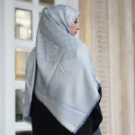 روسری ژاکارد لمه شاین شاینیکا گل - Image 8