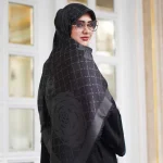 روسری ژاکارد لمه شاین شاینیکا گل - Image 10