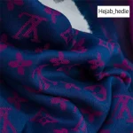 روسری کشمیر سه حاشیه آبنباتی - Image 13