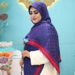 روسری کشمیر سه حاشیه آبنباتی