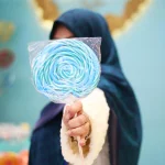 روسری کشمیر سه حاشیه آبنباتی - Image 7