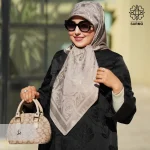 روسری ژاکارد رونا گل رز - Image 18