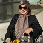 روسری ژاکارد رونا گل رز - Image 2