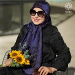 روسری ژاکارد رونا گل رز