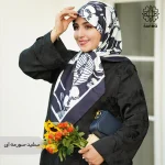 روسری ابریشم توییل گلباران - Image 8