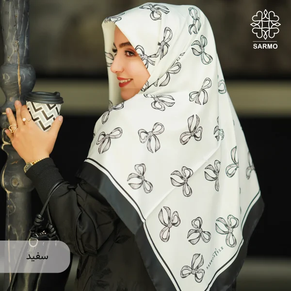 روسری ابریشم توییل ریبان - تصویر 7