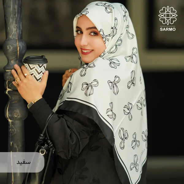 روسری ابریشم توییل ریبان - تصویر 6