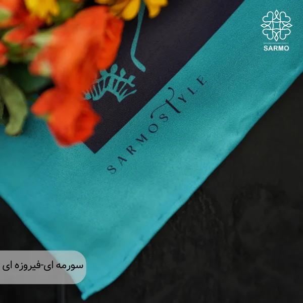 روسری ابریشم توییل گلباران اقتصادی - تصویر 4