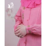 شومیز ضحی رنگی  با گلدوزی - Image 2