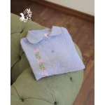 شومیز ضحی رنگی  با گلدوزی - Image 7