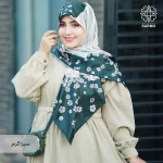 روسری ابریشم توییل شکوفه - Image 10