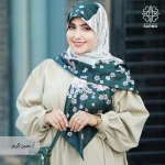 روسری ابریشم توییل شکوفه - Image 9