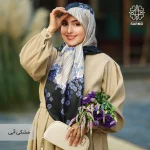 روسری ابریشم توییل شکوفه - Image 23