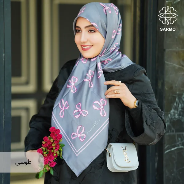 روسری ابریشم توییل ریبان - تصویر 14