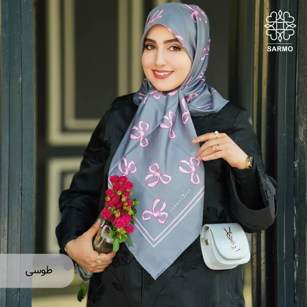 روسری ابریشم توییل ریبان - تصویر 13