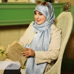 روسری ژاکارد رونا فلورال - Image 11