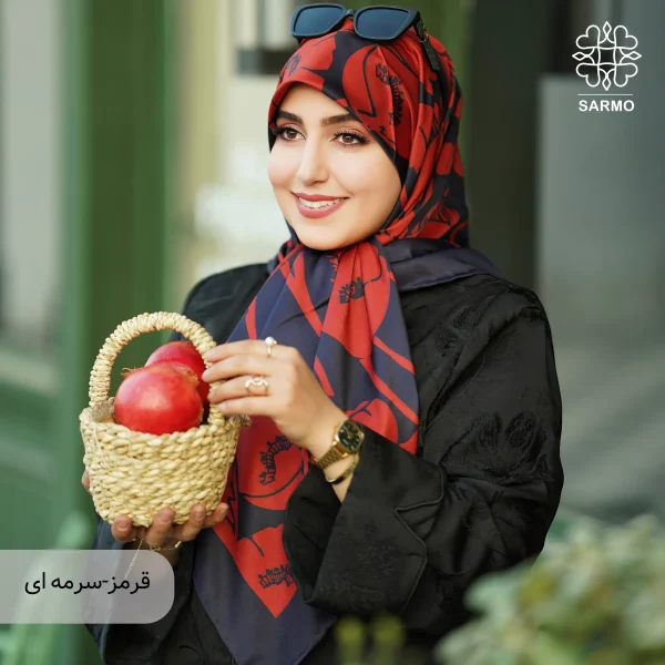 روسری ابریشم توییل گلباران اقتصادی - تصویر 19