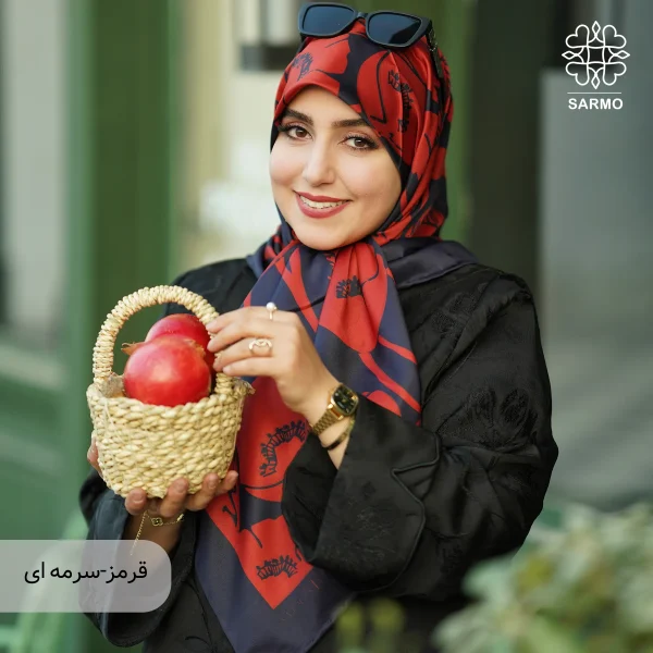 روسری ابریشم توییل گلباران اقتصادی - تصویر 18
