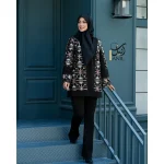 مانتو سوزندوزی آبی - Image 3