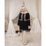 مانتو کوتاه با نوار گلدوزی استایل z87