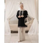 مانتو کوتاه با نوار گلدوزی استایل z87 - Image 3