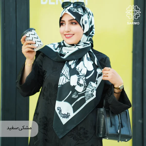 روسری ابریشم توییل گلباران اقتصادی - تصویر 23