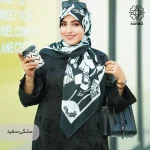 روسری ابریشم توییل گلباران - Image 22