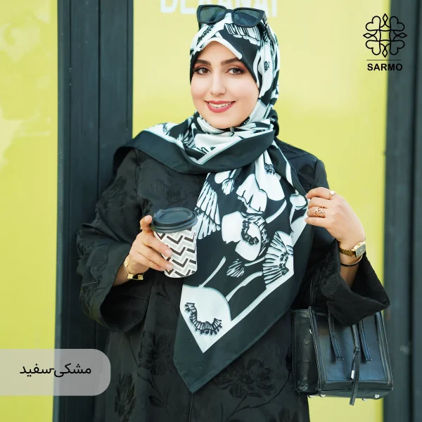 روسری ابریشم توییل گلباران اقتصادی - تصویر 22