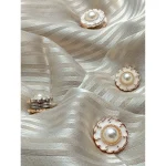 مگنت روسری مروارید سفید - Image 2