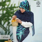 روسری نخ پنبه نقشینه - Image 5